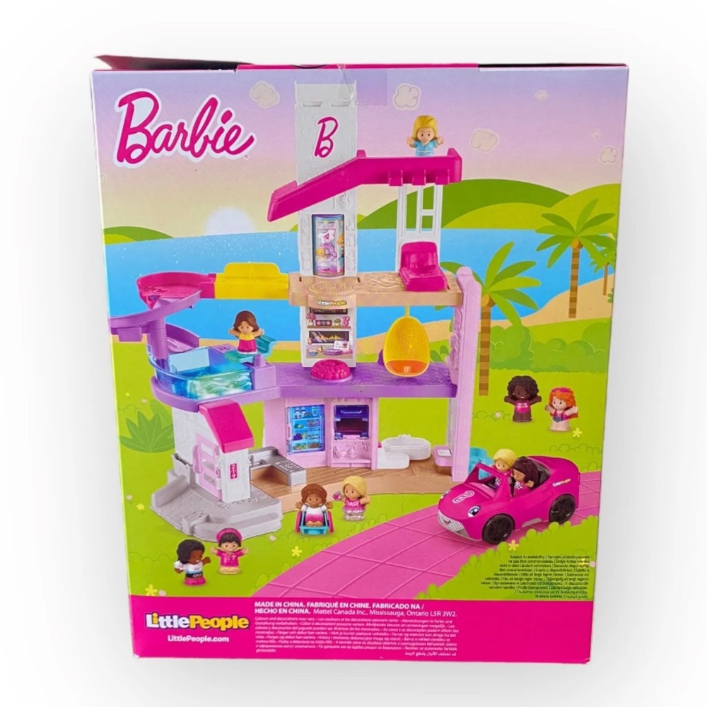 FISHER-PRICE BARBIE YOU CAN BE ANYTHING LITTLE PEOPLE 7 Figures Pack NEW - Picture 2 of 3
